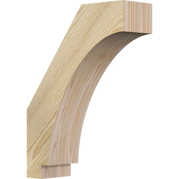 Ekena Millwork 4"W x 12"D x 16"H Imperial Rough Sawn Knee Brace, Douglas Fir