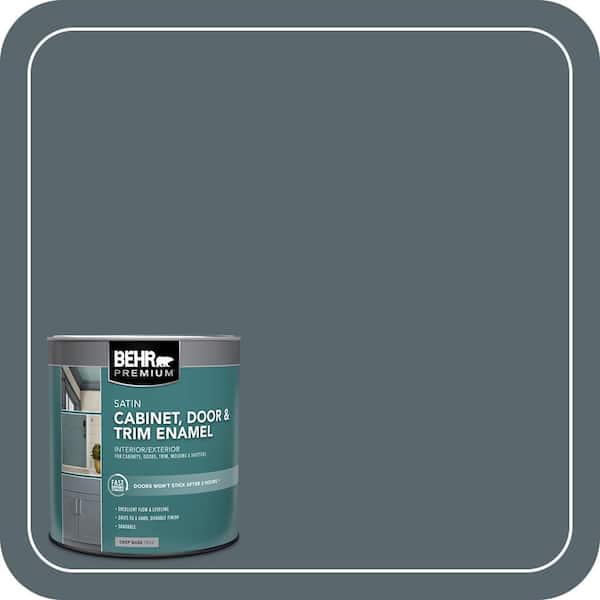 1 qt. #N470-6 Whale Gray Satin Enamel Interior/Exterior Cabinet, Door & Trim Paint