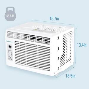 5,000 BTU 120V Window Air Conditioner KSTAW05BE Cools 150 Sq. Ft. with Remote Control in White