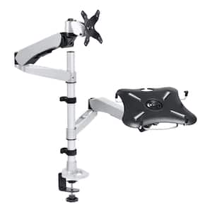 Full Motion Monitor Swiveling Arm Mount with Laptop Adapter