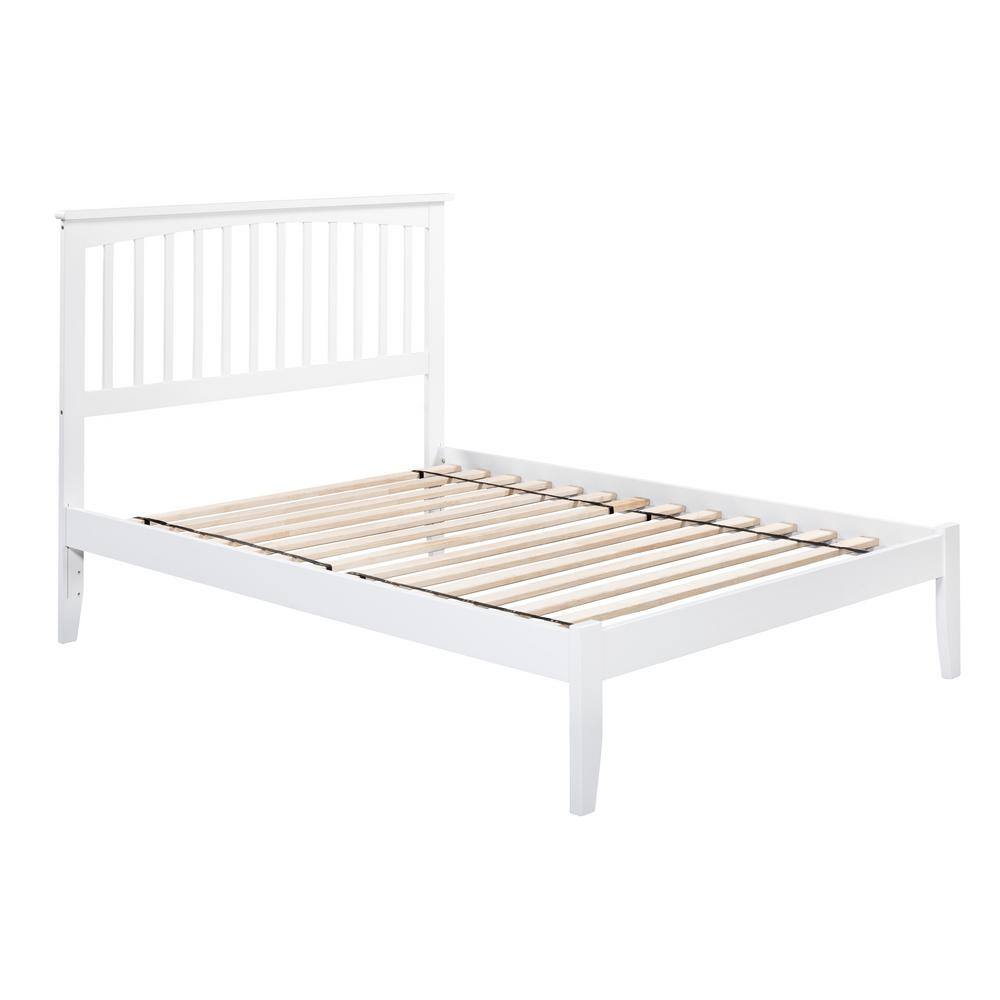 AFI Mission White Full Platform Bed with Open Foot Board AR8731002 ...