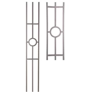 Ash Grey 16.1.32-T Three Leg Panel Hollow Iron Baluster for Staircase Remodel