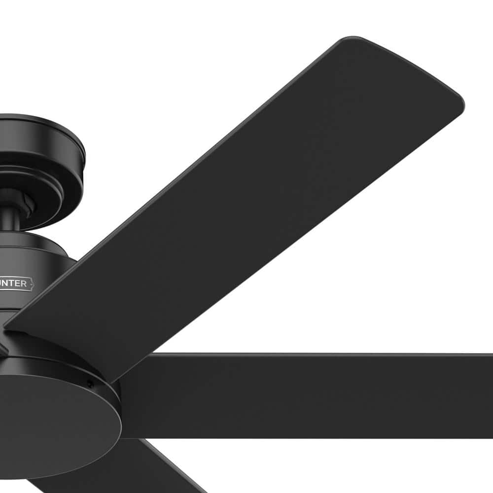 Kennicott Matte Black 52" Industrial 6-Blade Ceiling Fan