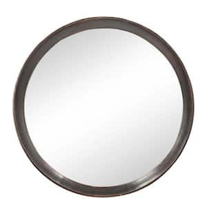 Droplet Black Circle Mirror - Scenario Home