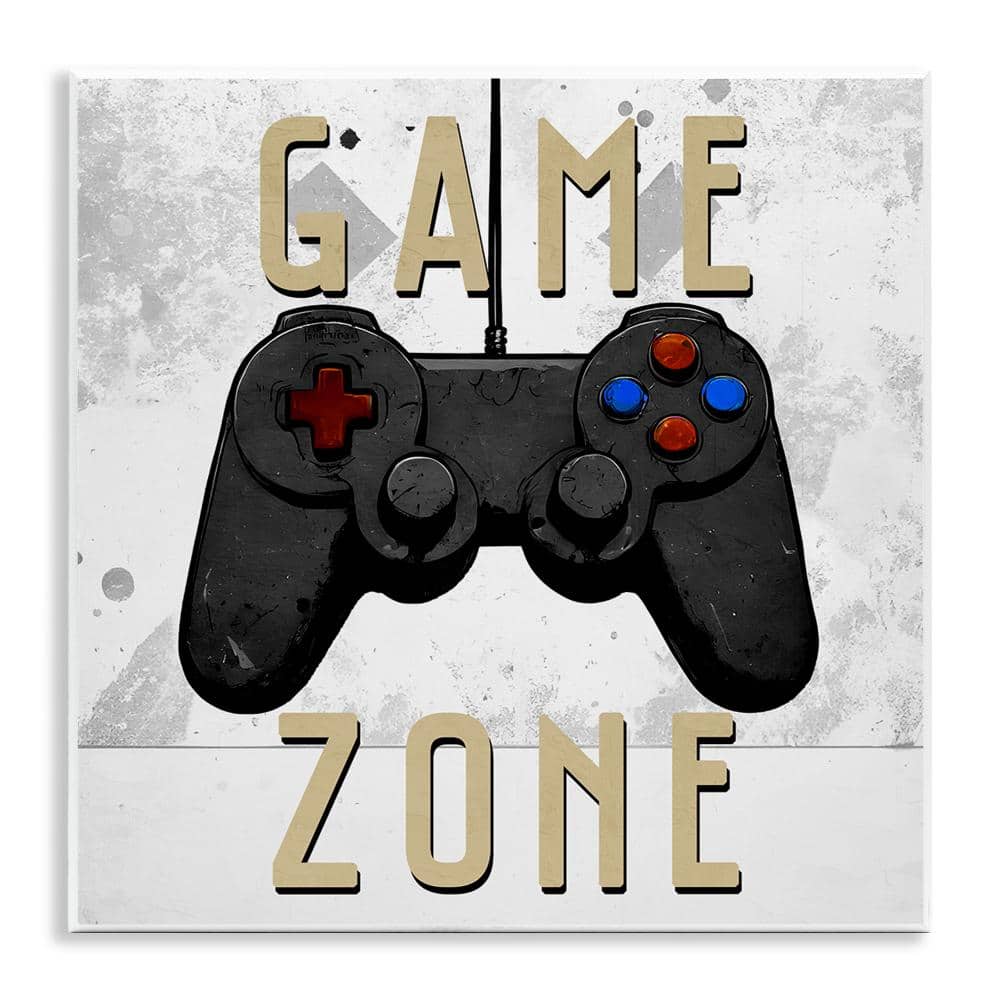 Game Zone Control Wall Plaque Art, design by Kim Allen