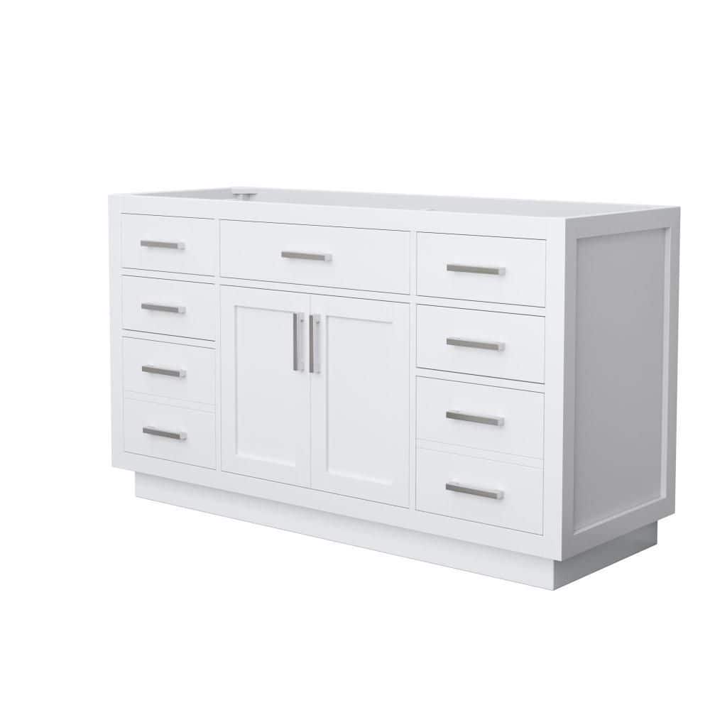 Wyndham Collection Beckett TK 59 in. Bath Vanity Cabinet Without