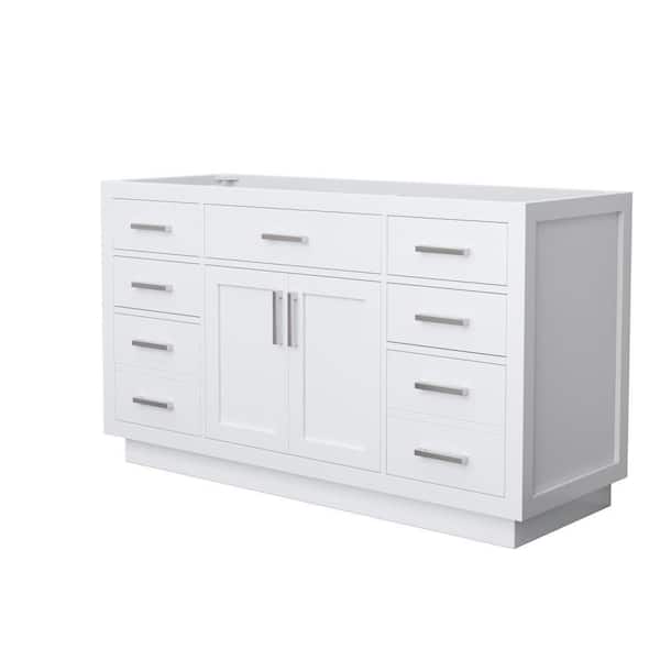 Beckett TK 59 in. Bath Vanity Cabinet Without Top in White