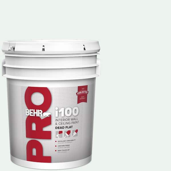 5 gal. #W-D-500 Cascade White Dead Flat Interior Paint