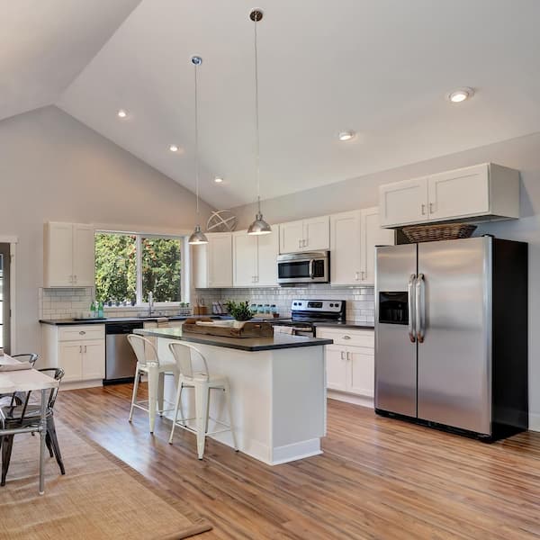 Brookings Solid Wood Ready to Assemble Shaker 12 in. x 36 in. x 36 in. 2 Door Wall Kitchen Cabinet W2412 in White