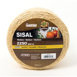 # 24 x 2,250 ft. Medium Weight Twisted Sisal Twine, Natural