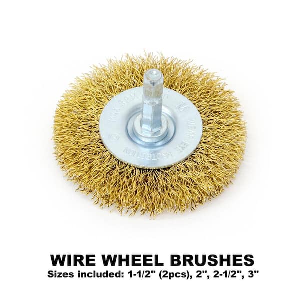 BRAND NEW 5 PCS WIRE CUP BRUSH SET 5 PIECE 