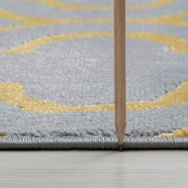 Wyatt Geometric Yellow 8 ft. x 10 ft. Indoor Area Rug