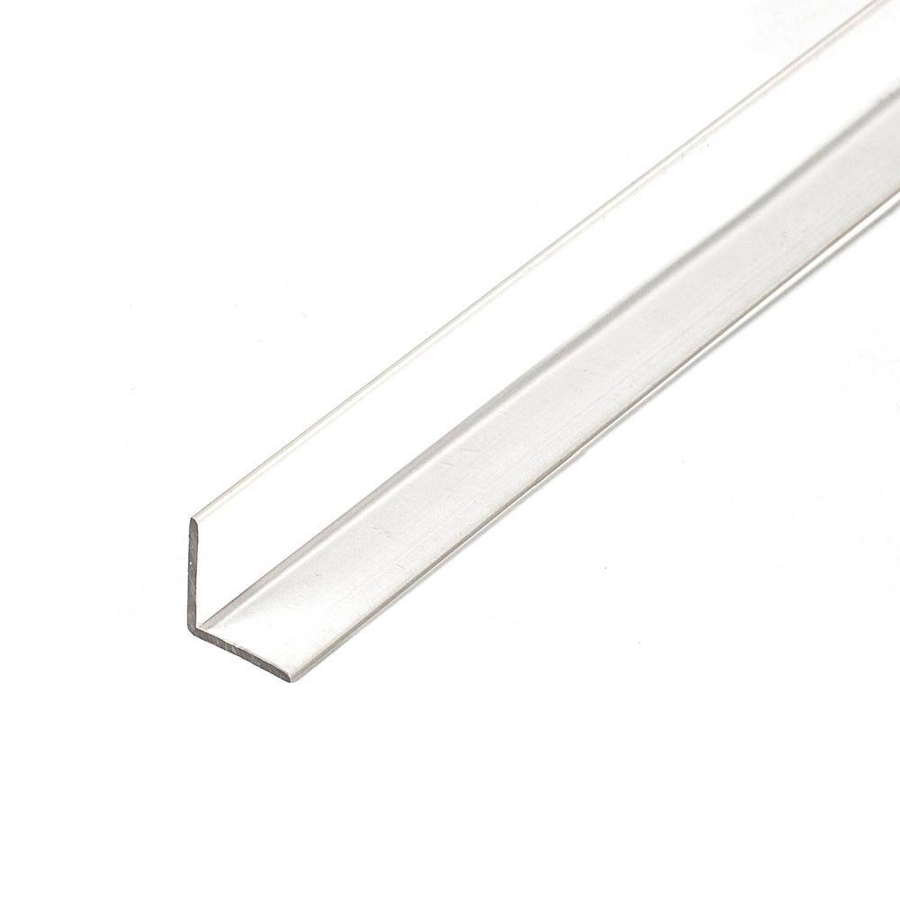 7/16 in. D x 1/2 in. W x 48 in. L Clear Butyrate Plastic 90° Uneven Leg An