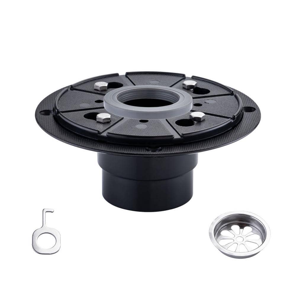 GIVING TREE 2 in. ABS Shower Drain Base Flange for Shower Linear and