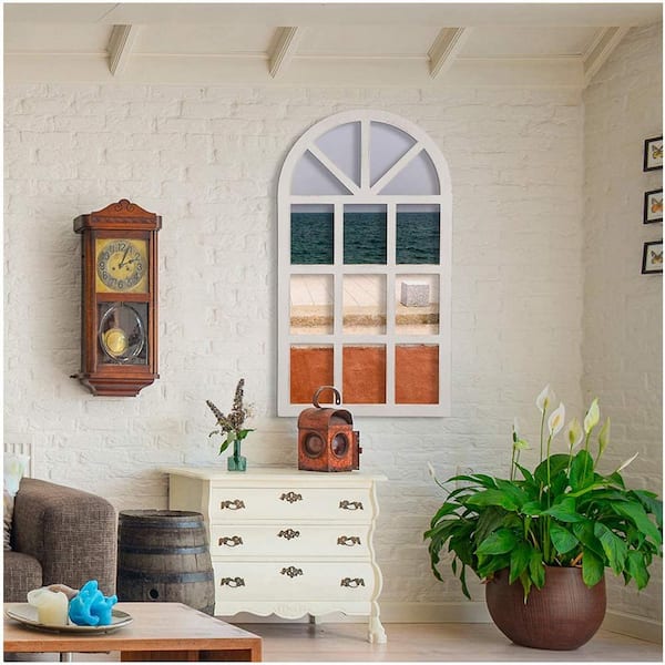 DIY Fixer Upper Cathedral Window Frame | Arched wall decor, Frames on wall, Frame  wall decor