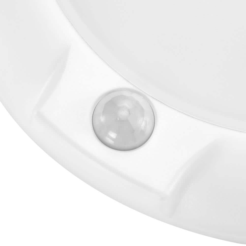 6-Inch White Aluminum LED Motion Sensor Ceiling Light