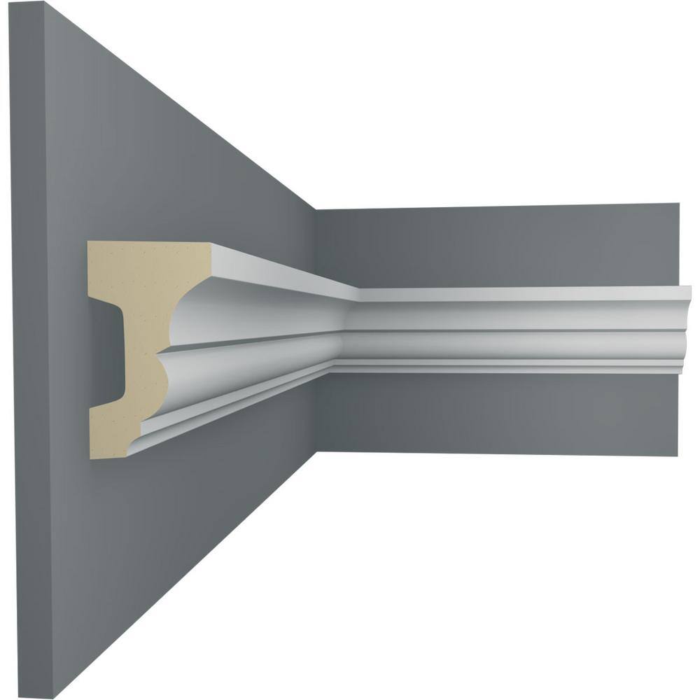 Primed Urethane Geometric Panel Moulding Sample, 12 in.