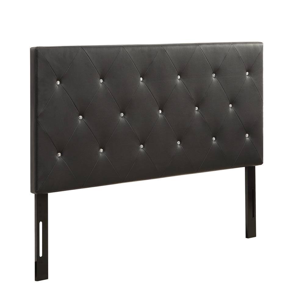 Black diamond on sale tufted headboard