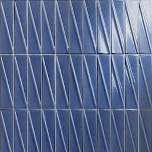 Rhythm Azure Blue 2.99 in. x 12 in. Glossy Ceramic Subway Wall Tile (4.99 sq. ft./Case)