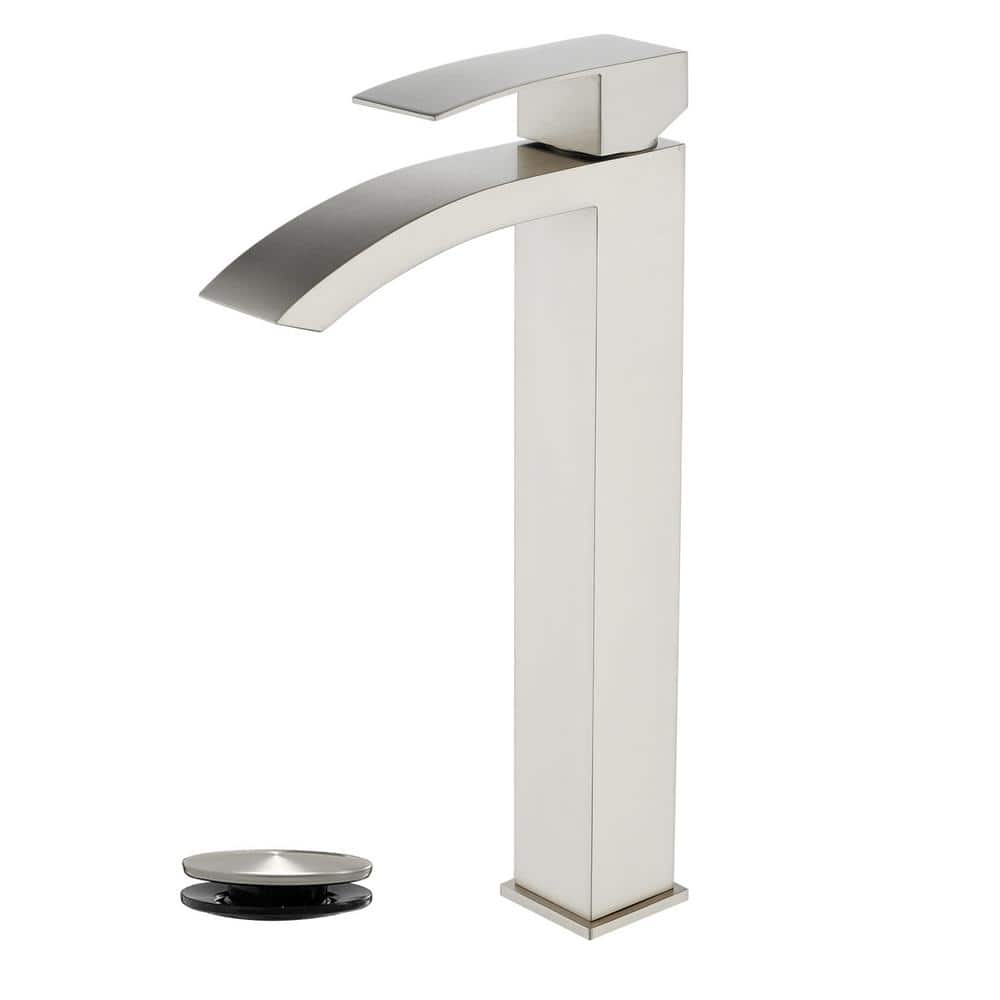 Single Handle Single-Hole Bathroom Vessel Sink Faucet with Drain Assembly i