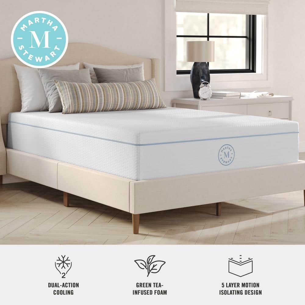Full Size White Gel Memory Foam Adjustable Bed