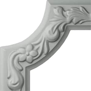 6 in. x 1-7/8 in. x 6 in. Urethane Sussex Floral Panel Moulding Corner (Matches Moulding PML02X00SU)