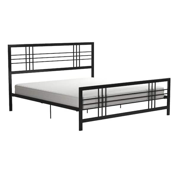 DHP Bianca Black Metal King Bed
