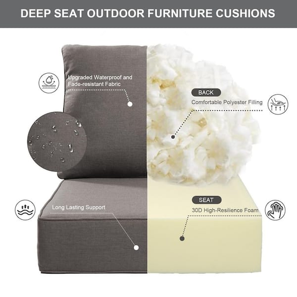 Pocassy 24 in. x 24 in. x 6 in. CushionGuard Outdoor Thicken