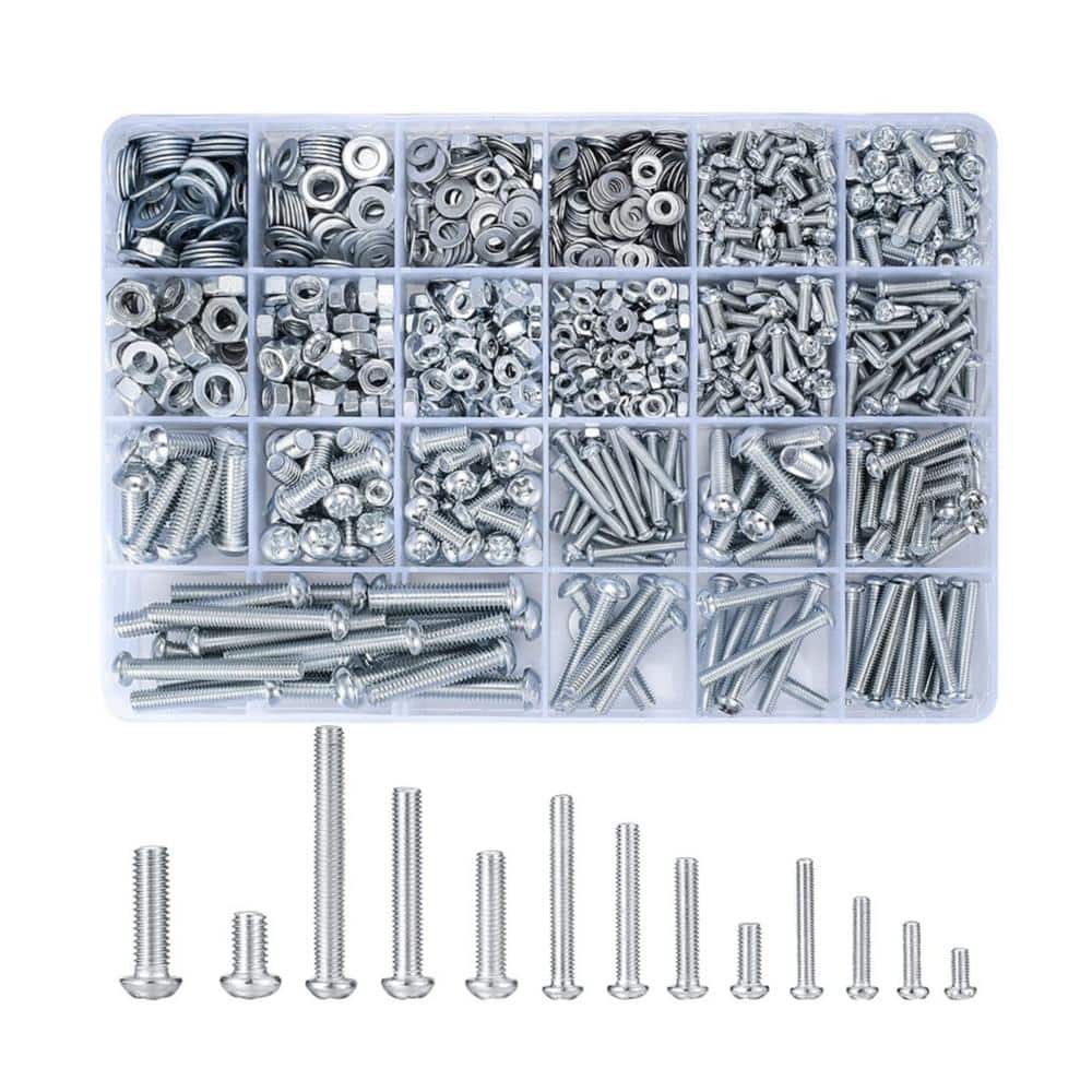 Angel Sar 1080-Piece Screws Bolts and Nuts Assortment Kit