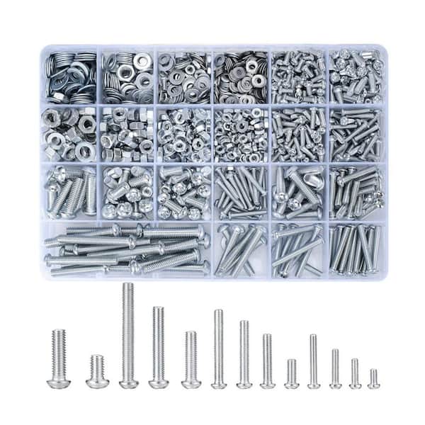 Angel Sar 1080-Piece Screws Bolts and Nuts Assortment Kit