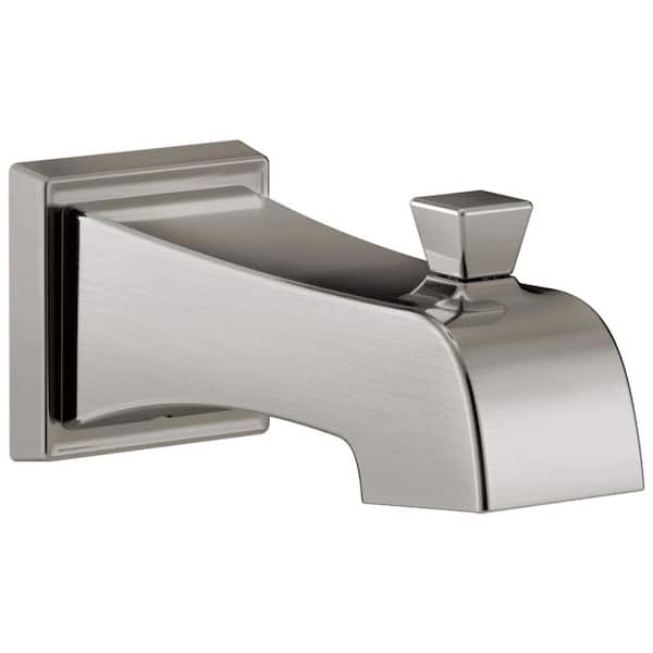 Ashlyn Shower/Tub Diverter Tub Spout in Stainless Steel