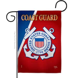 13 in. x 18.5 in. Coast Guard Garden Flag Double-Sided Armed Forces Decorative Vertical Flags