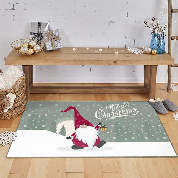 Holiday Living 2-ft x 3-ft Natural Rectangular Indoor Decorative Door Mat  in the Mats department at