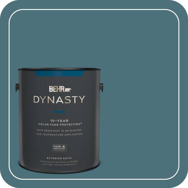 BEHR PREMIUM PLUS 1 Gal. #S450-6A River Rapids Flat Exterior Paint and Primer