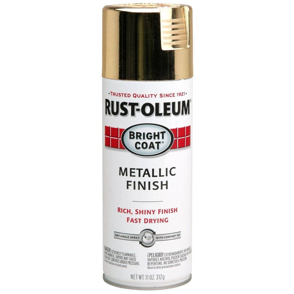 Rust-Oleum Stops Rust 6-Pack Gloss Warm Gold Metallic Spray Paint (NET WT.  11-oz) in the Spray Paint department at