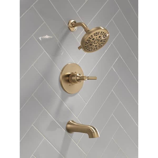 Delta Lorna Gold Single Handle 5-Spray Tub and Shower Faucet 1.75
