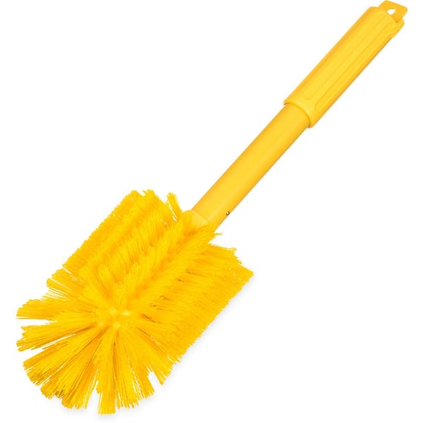 Carlisle Sparta 3.5 in. Yellow Multi-Purpose Valve and Fitting Brush with 16 in. Handle (6-Pack)