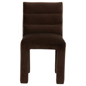 Pietro Dark Brown 19.7 in. Pine Dining Chair