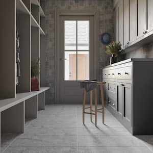 Dominion Slate Gray 11.81 in. x 15.74 in. Matte Porcelain Floor and Wall Mosaic Tile (1.29 sq. ft./Each)