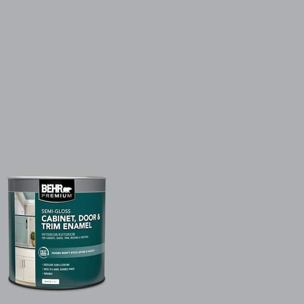 BEHR PREMIUM 1 qt. White Semi-Gloss Enamel Interior/Exterior Cabinet, Door  & Trim Paint 712004 - The Home Depot