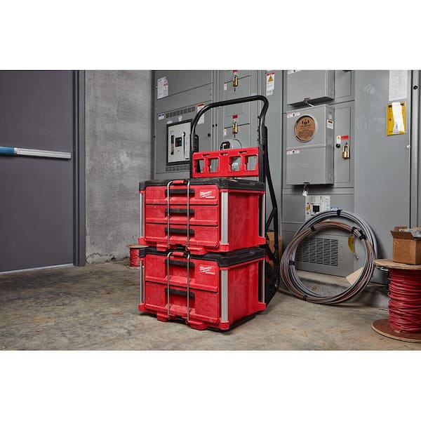Milwaukee - PACKOUT 22 in. Modular 3-Drawer Tool Box with Metal Reinforced Corners