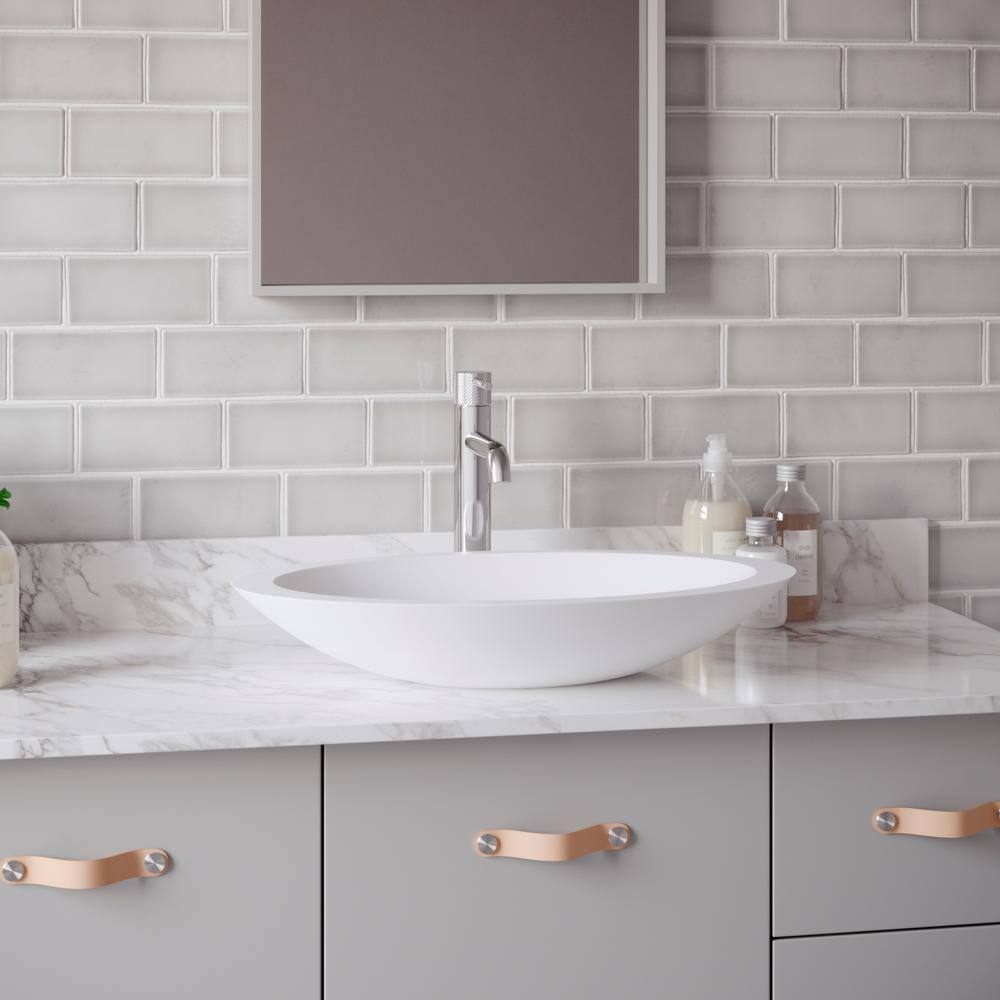Tryst Chrome Single-Handle Vessel Bathroom Faucet with Drain Assembly