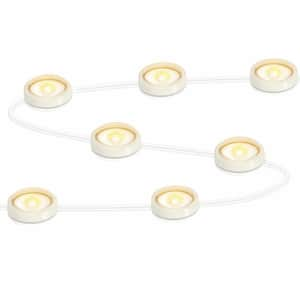 36-Light Indoor/Outdoor 50 ft. Plug-in Integrated LED 2700K Warm White Novelty LED String Light Permanent Eave Light