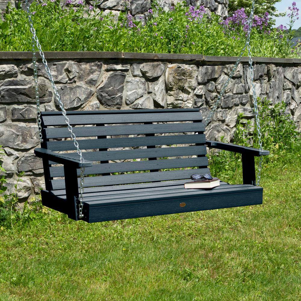 Federal Blue 4' Poly Lumber Porch Swing with Chains