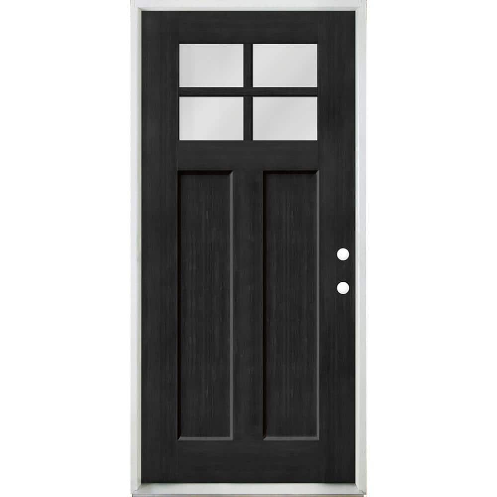 Steves & Sons Regency 36 in. x 80 in. 4 Lite 1/4 Toplite LHIS Clear