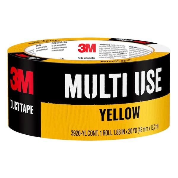 3M 1.88 in. x 20 yds. Yellow Duct Tape (Case of 12)