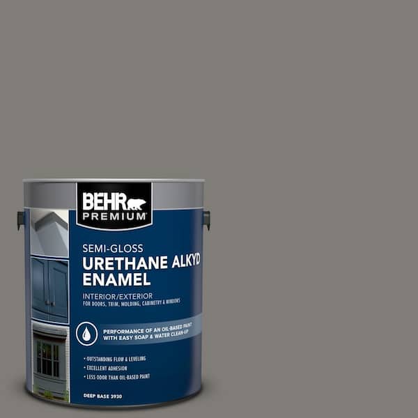 1 gal. #PPU24-21 Greyhound Urethane Alkyd Semi-Gloss Enamel Interior/Exterior Paint