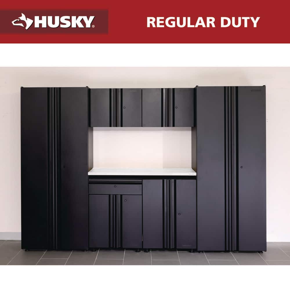 Husky 7-Piece Regular Duty Welded Steel Garage Storage System in