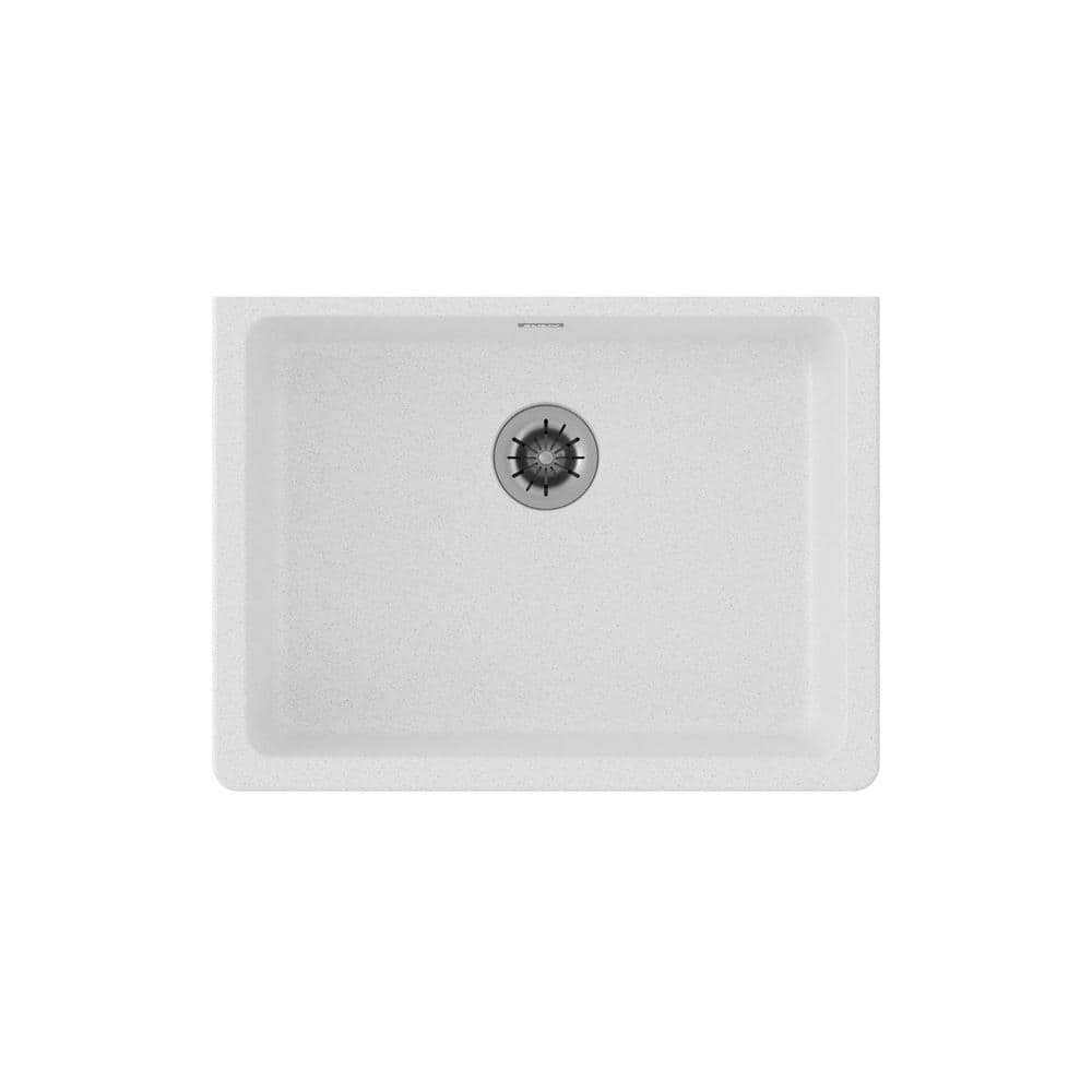 Quartz Classic Quartz Classic White Quartz 25 In Single Bowl   White Quartz Classic Undermount Kitchen Sinks Elguad2519pdwh0 64 1000 