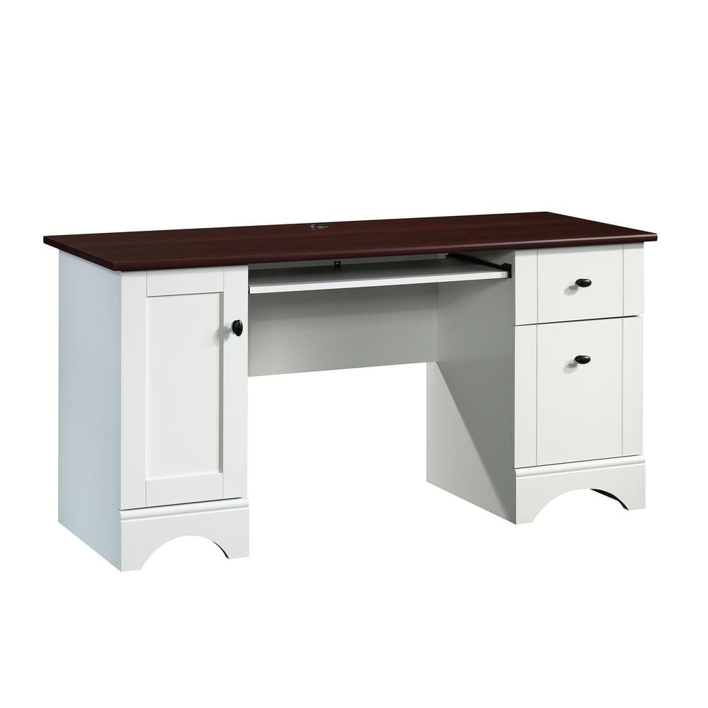 SAUDER Select 59.055 in. White 2-Drawer Gaming Desk with File Storage  429612 - The Home Depot